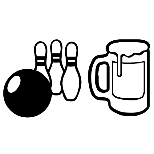 🎳🍺 Emoji Domain black and white Symbola rendering